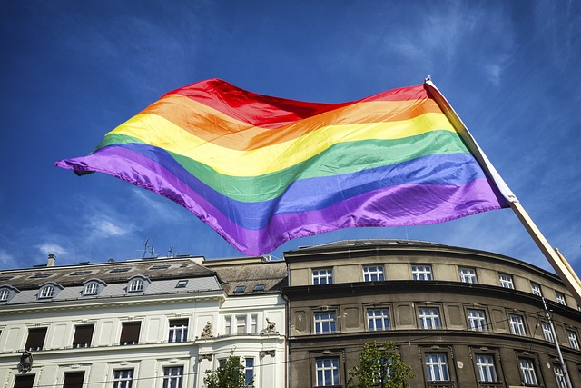 Specialus LED apšvietimas įžiebė LGBT vėliavą